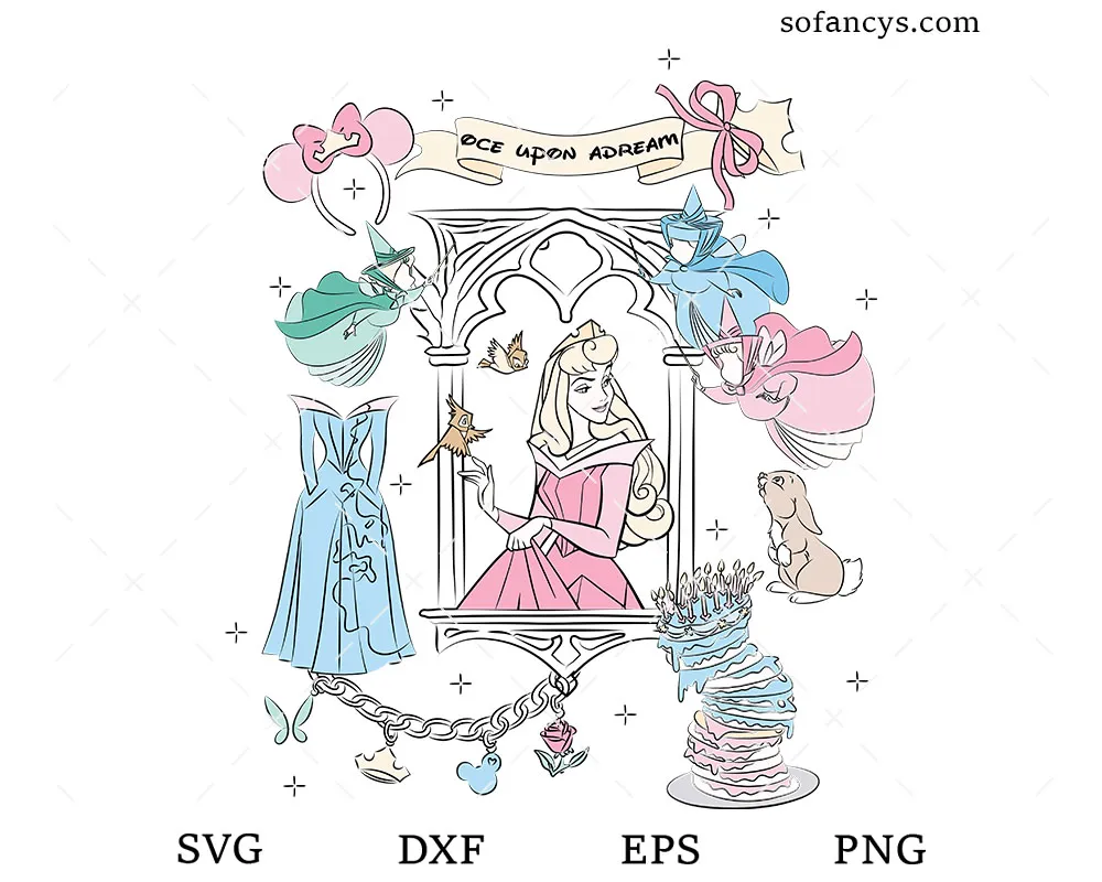 Sleeping Beauty Aurora SVG
