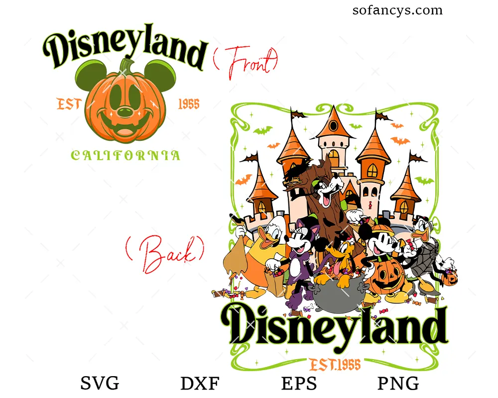 Spooky Disneyland Halloween SVG