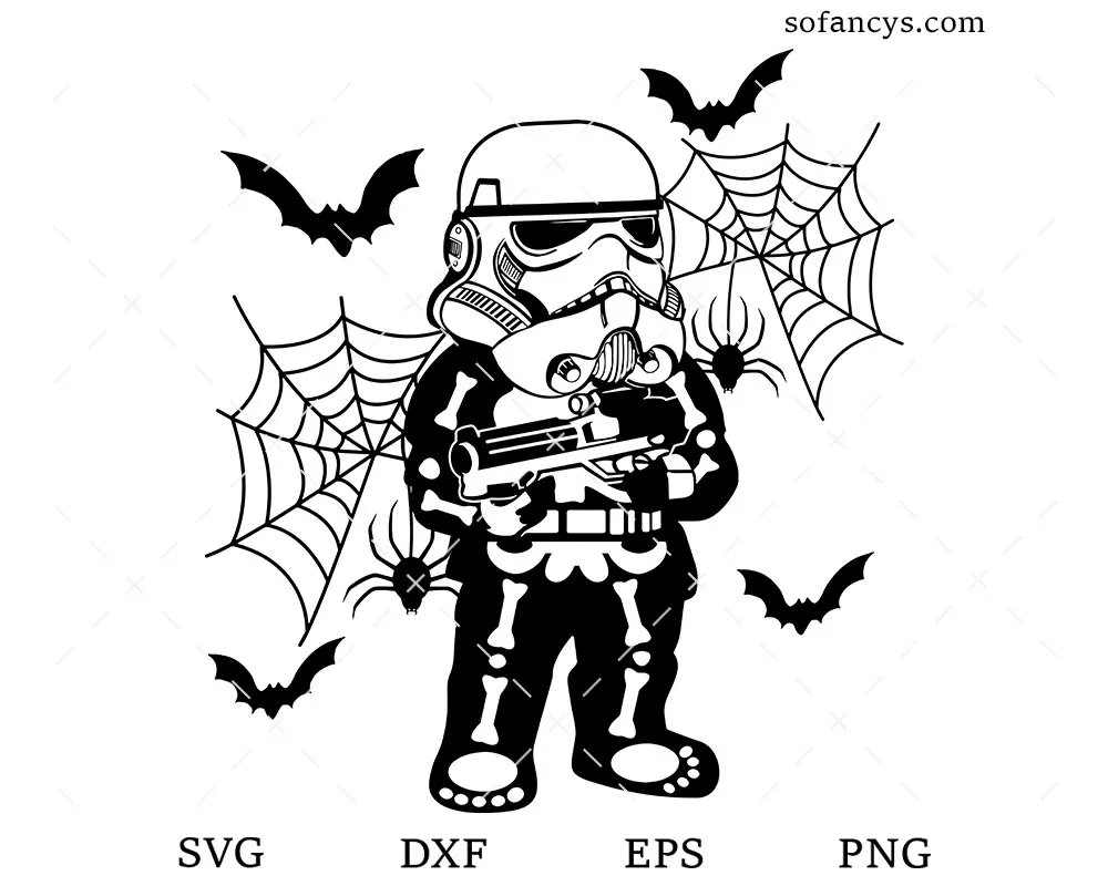 Stormtrooper Skeleton SVG