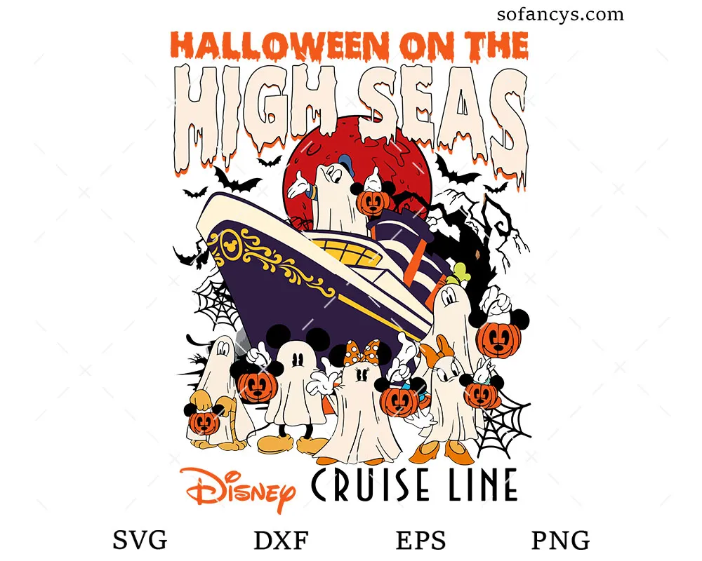 Vintage Disney Cruise Halloween SVG