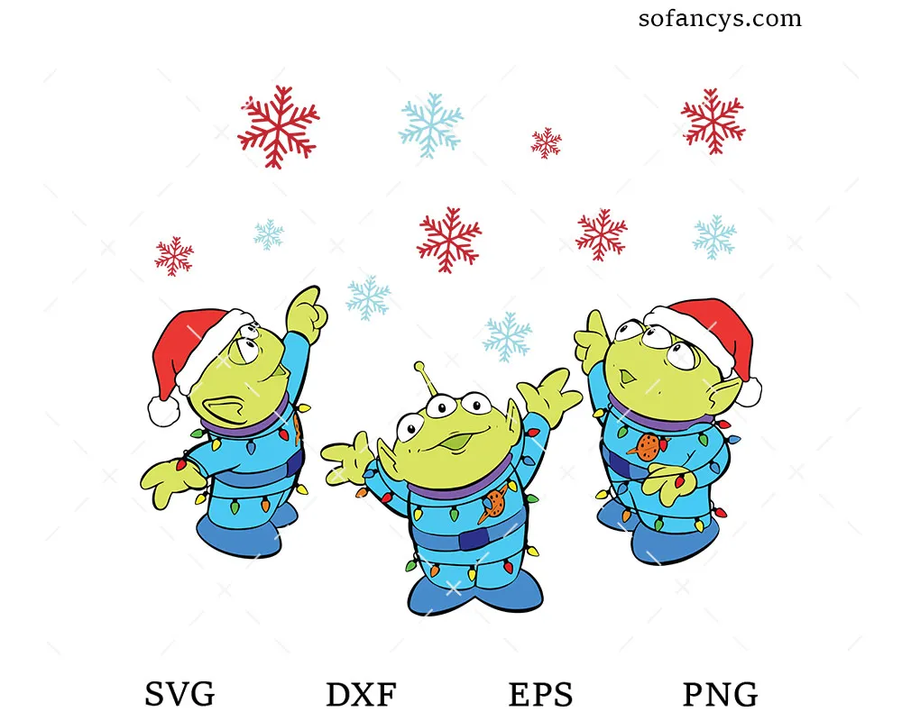 Alien Xmas SVG