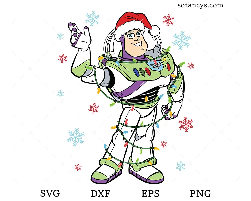Buzz Lightyear Xmas SVG