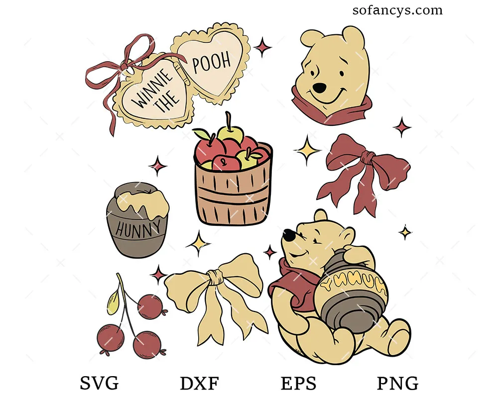 Coquette Winnie The Pooh SVG