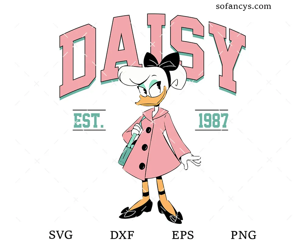 Daisy Disney Duck SVG