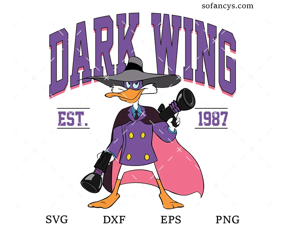 Darkwing Disney Duck SVG