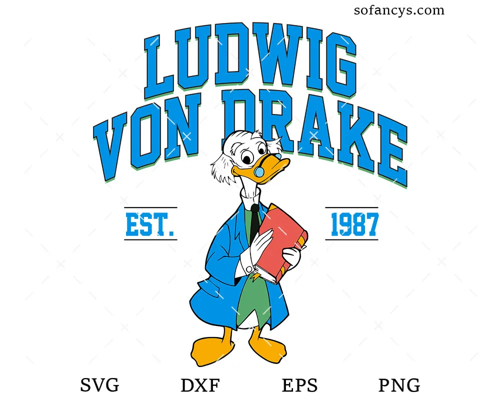 Disney Ludwig Von Drake SVG
