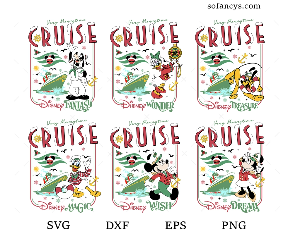 Disney Merrytime Cruise SVG Bundle
