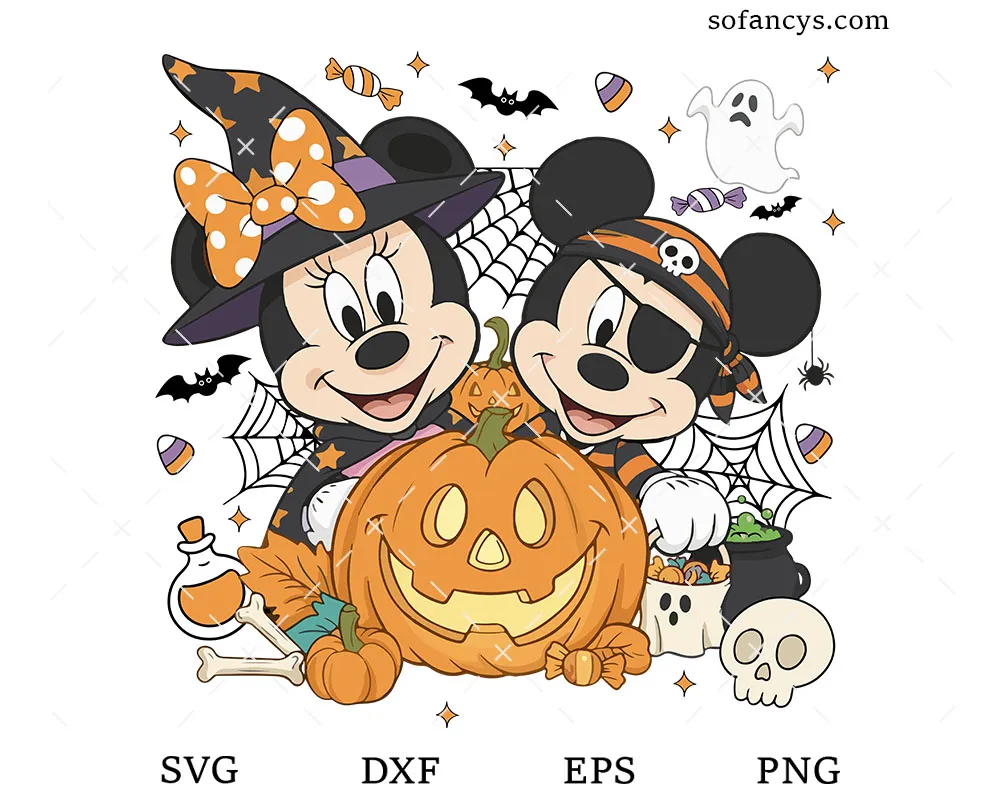 Disney Mouse Pumpkin Party SVG