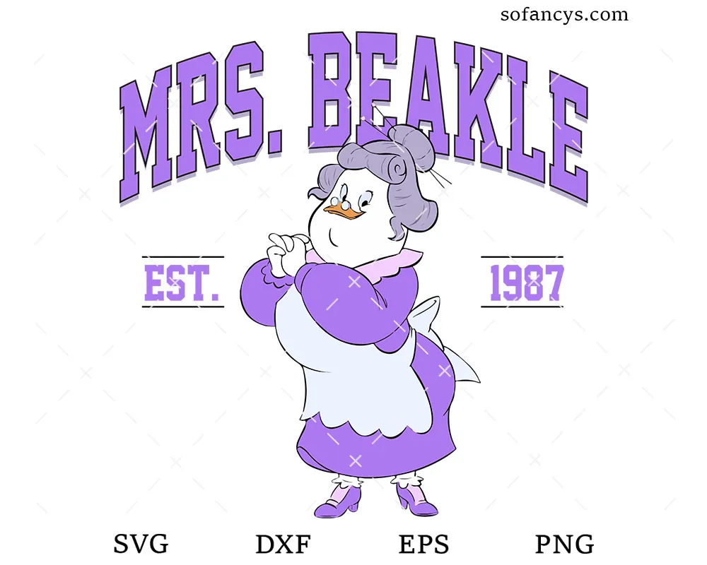 Disney Mrs Beakley SVG