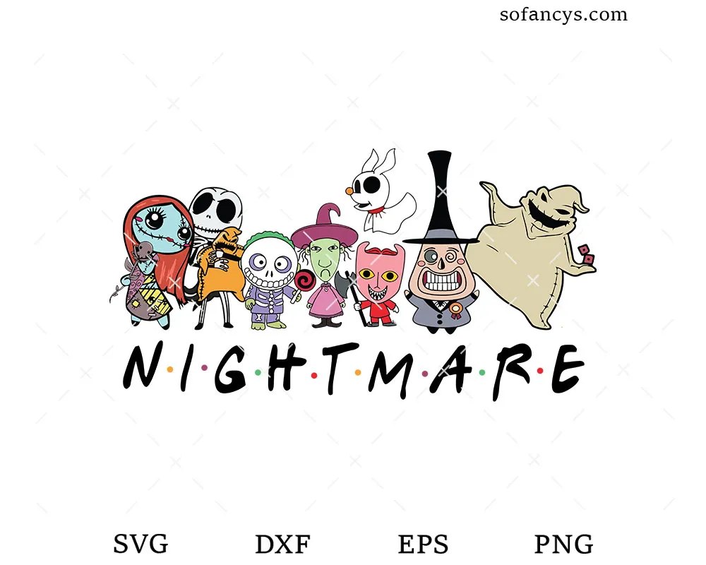 Disney Nightmare Friends SVG
