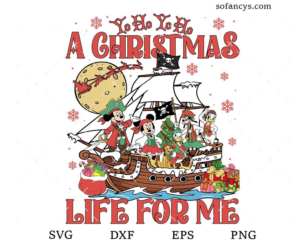 Disney Pirate Christmas SVG