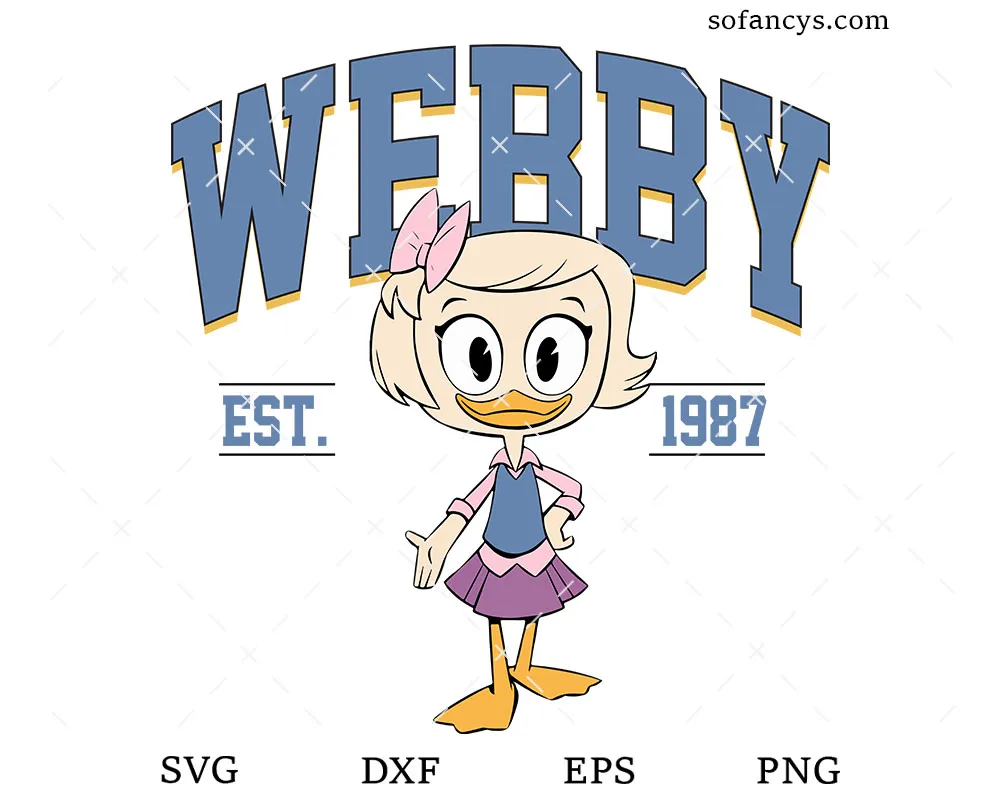 Disney Webby Vanderquack SVG