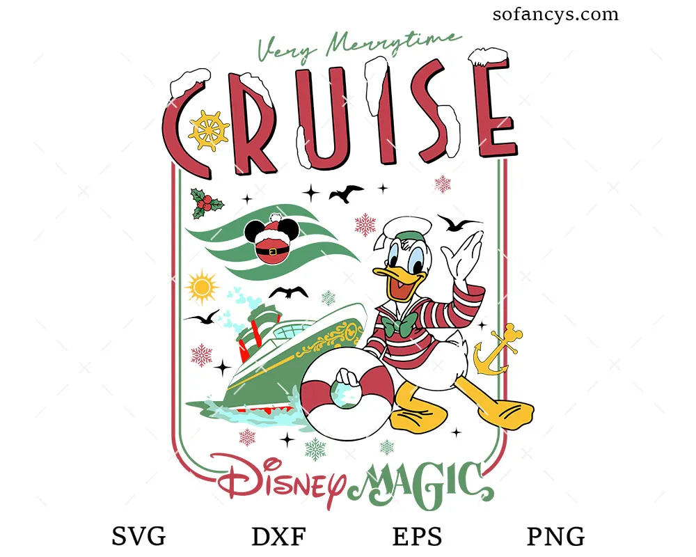 Donald Merrytime Cruise SVG