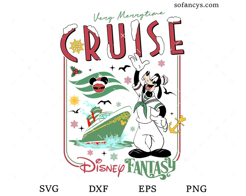 Goofy Merrytime Cruise SVG