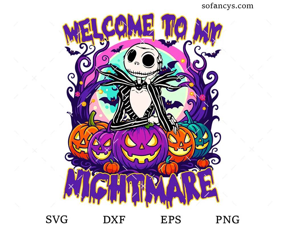 Jack Skellington Pumpkin King SVG
