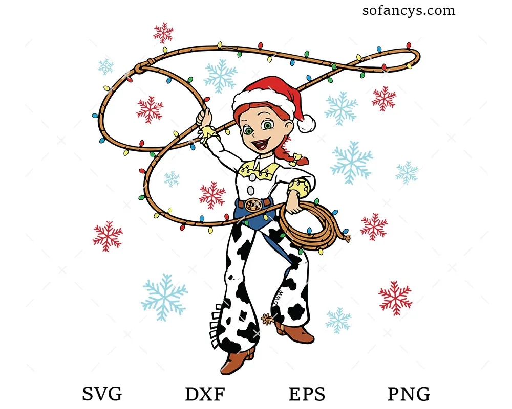 Jessie Cowgirl Xmas SVG