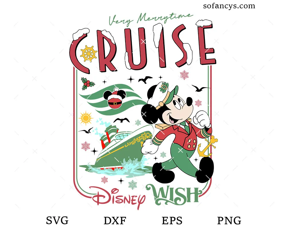 Mickey Merrytime Cruise SVG