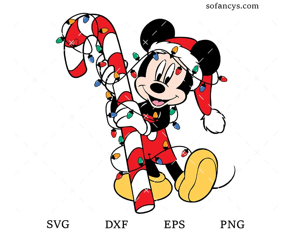 Mickey Mouse Xmas SVG