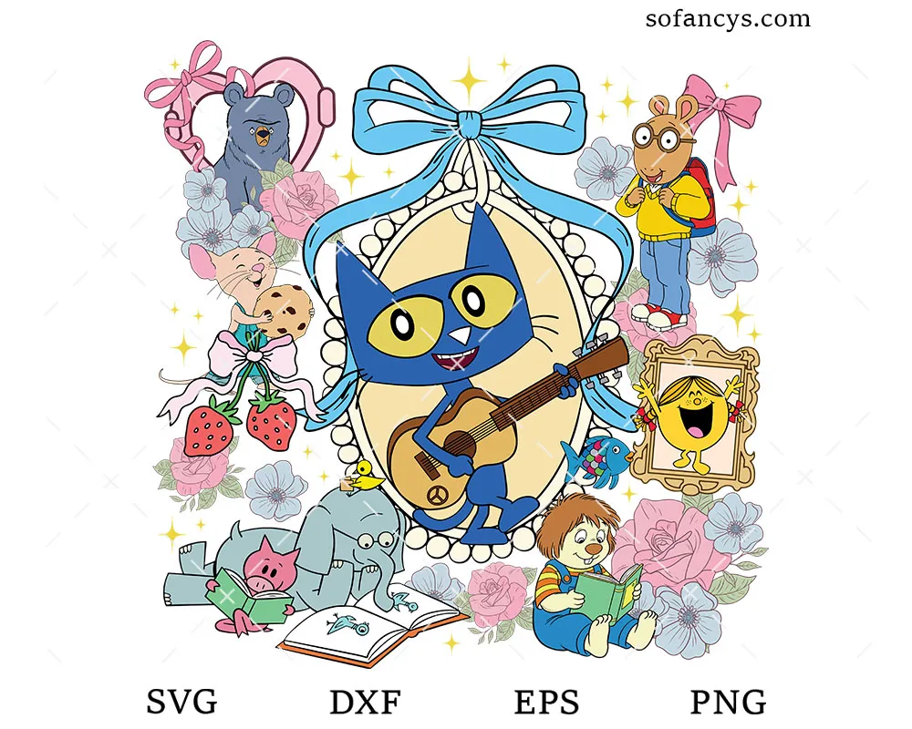 Pete the Cat and Friends SVG
