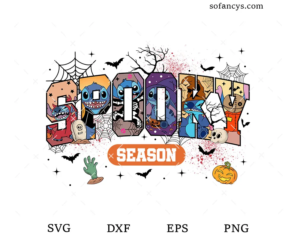 Spooky Season Stitch SVG
