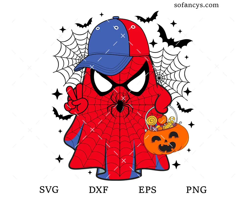 Spooky Spider Hero SVG