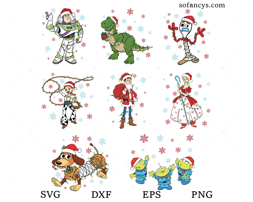 Toy Story Christmas SVG Bundle
