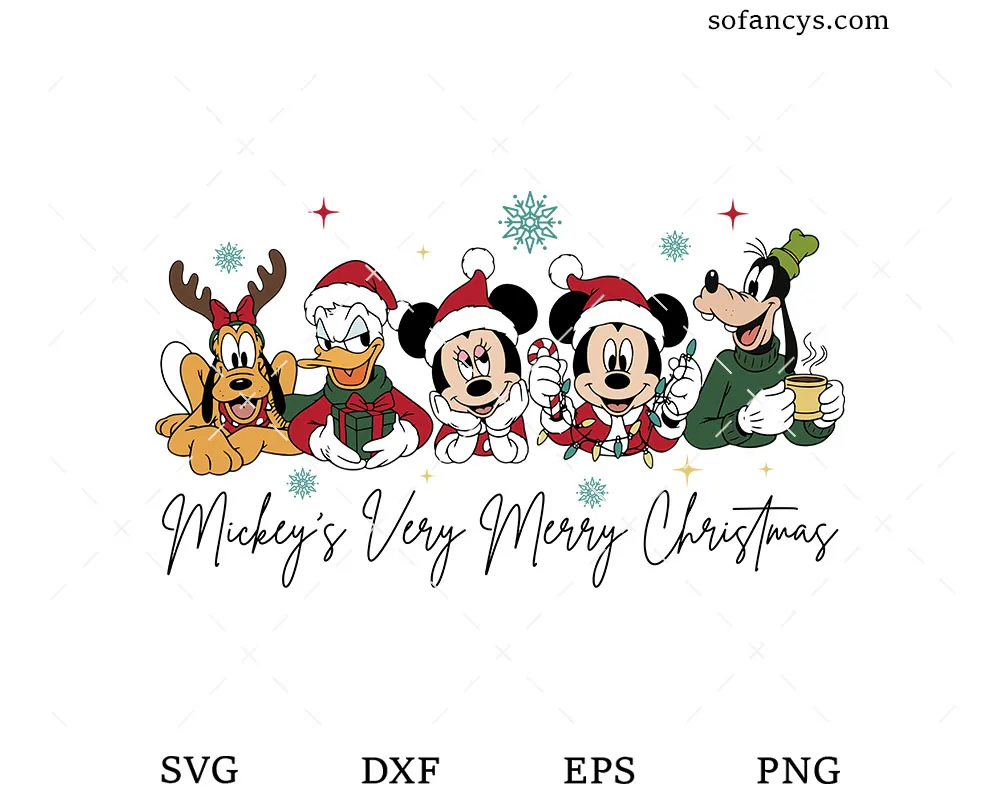 Very Merry Mouse Christmas SVG
