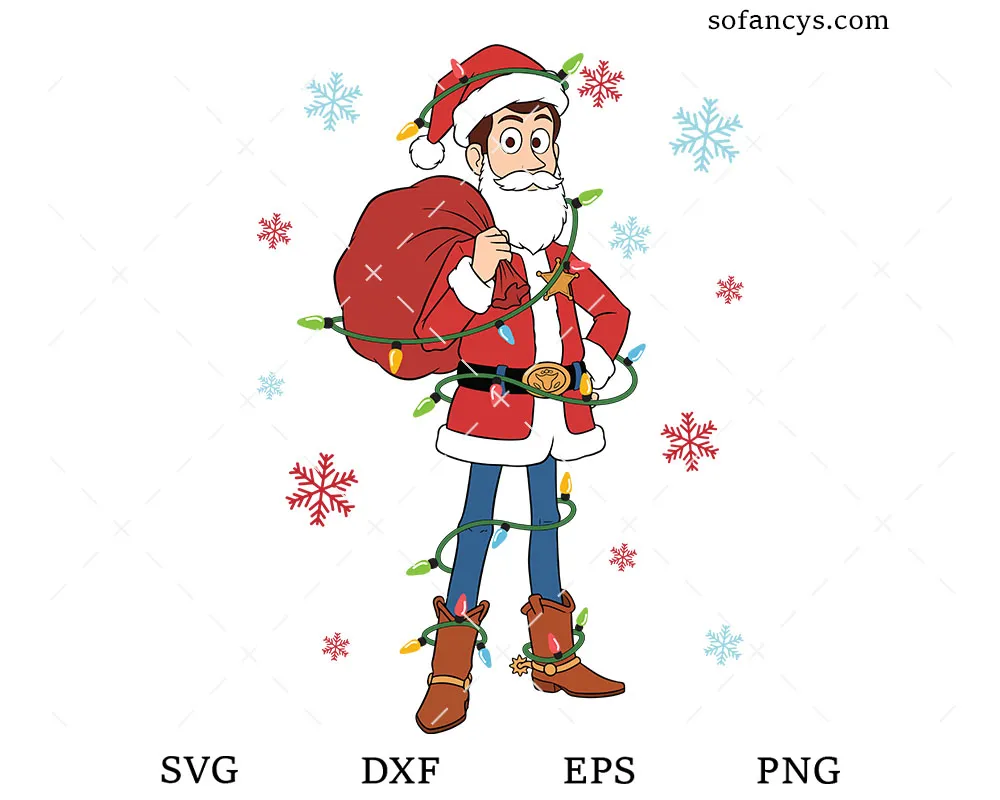 Woody Santa Xmas SVG