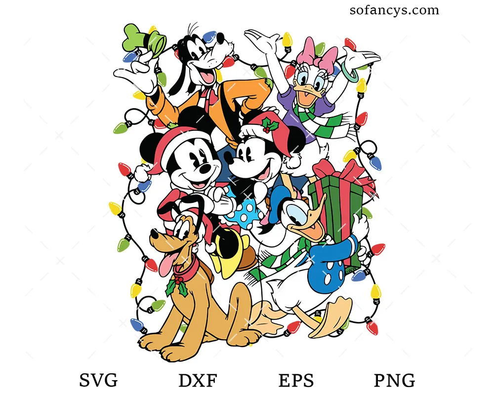 Classic Disney Christmas SVG