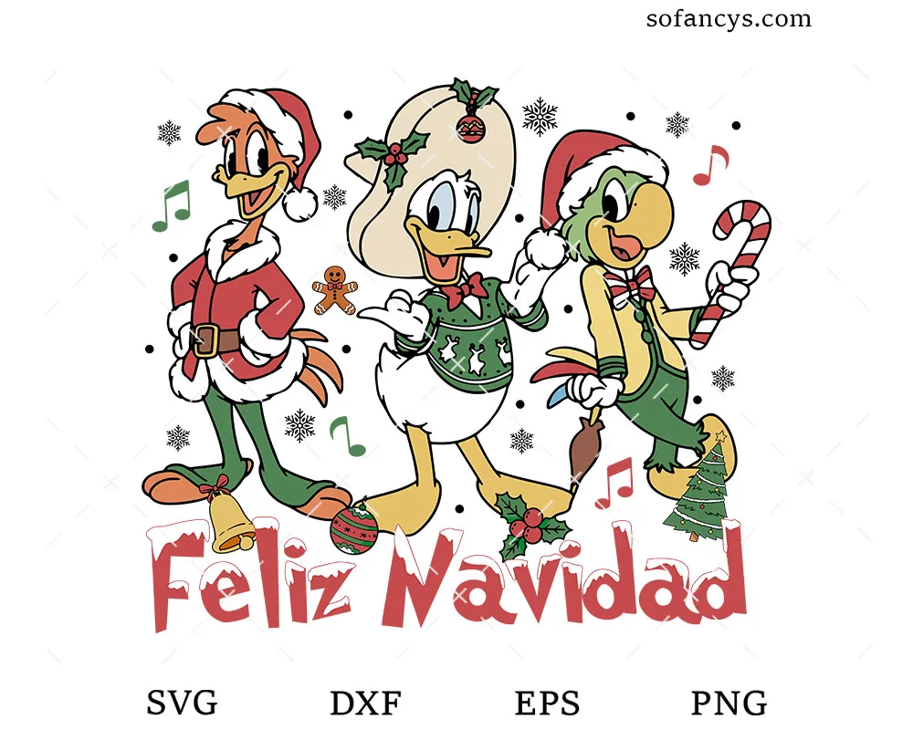 Disney Feliz Navidad SVG