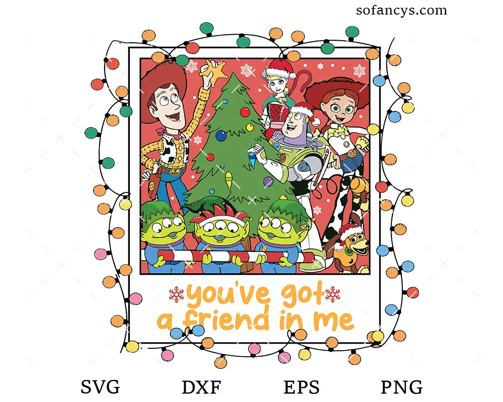 Disney Pixar Christmas SVG