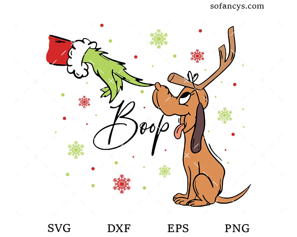 Grinch Boop Dog SVG