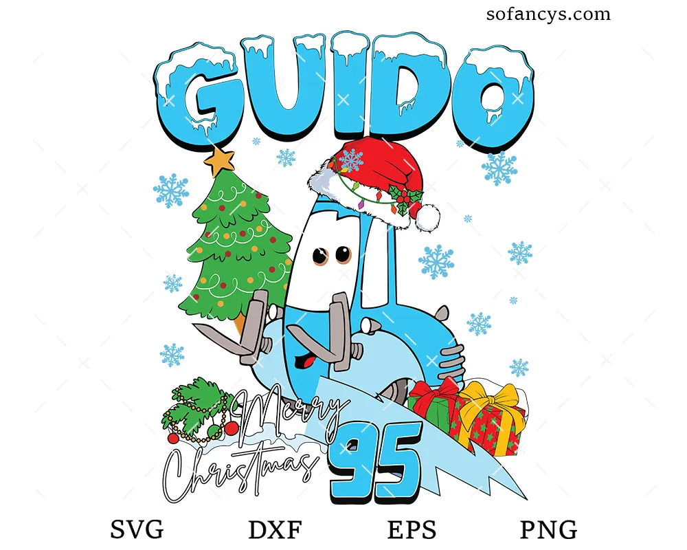 Guido Cars Christmas SVG