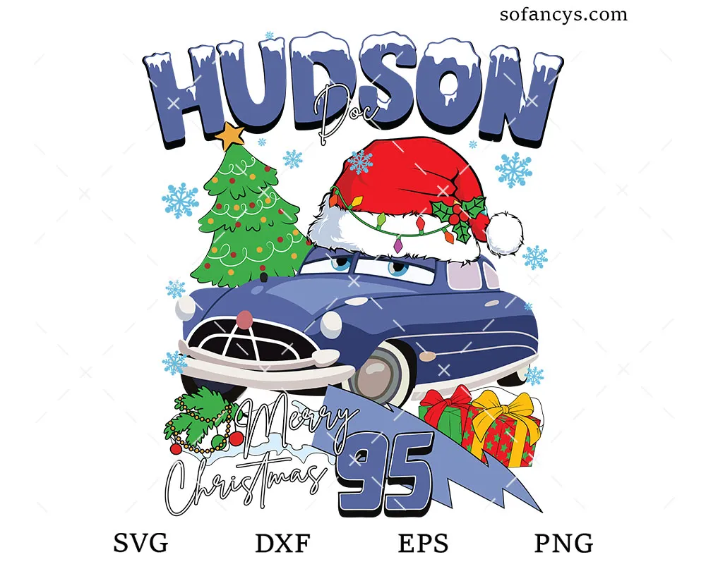 Hudson Cars Christmas SVG