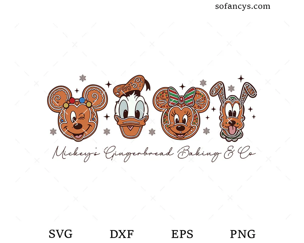 Magical Mickey Gingerbread SVG