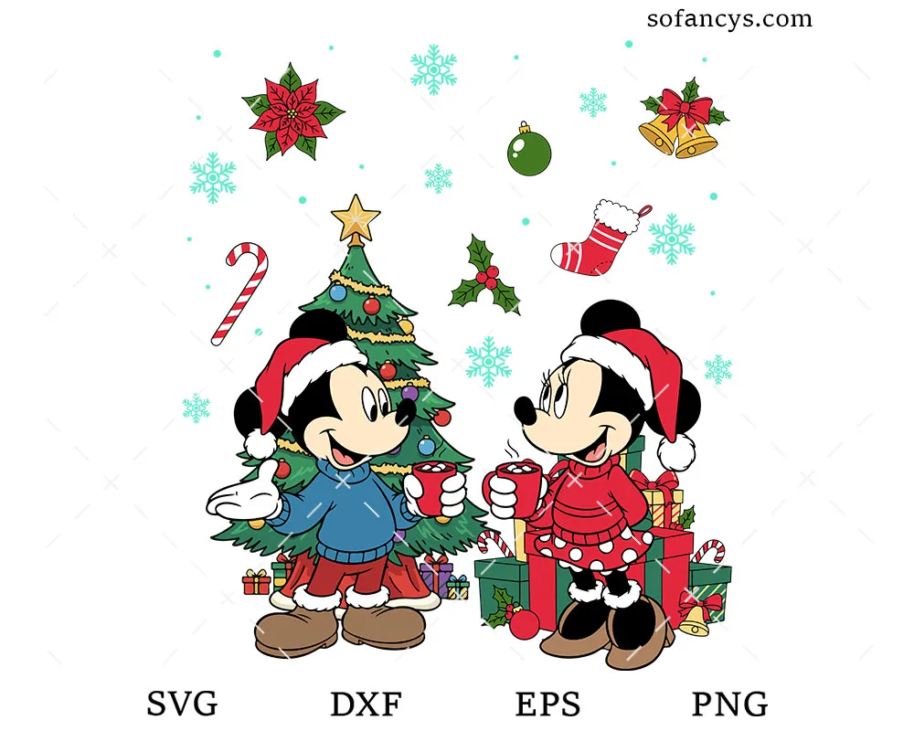 Magical Mickey and Minnie Christmas SVG