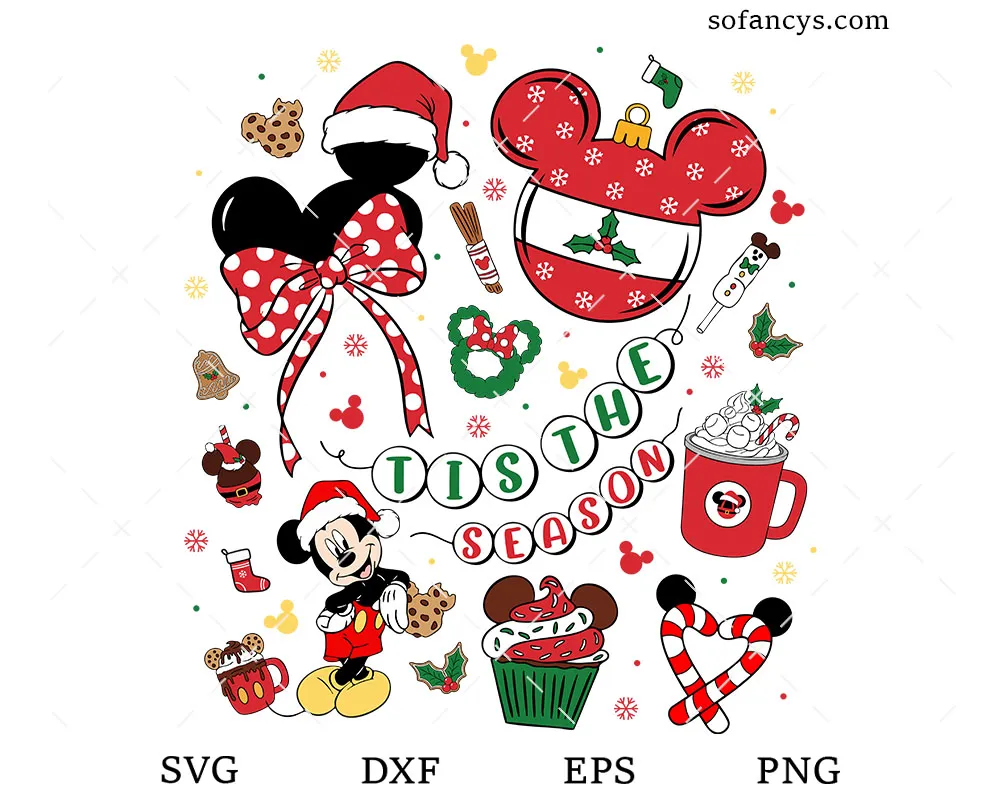 Mickey Tis The Season SVG
