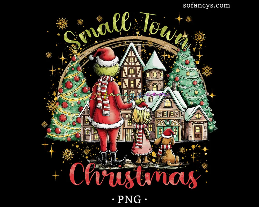 Small Town Christmas PNG