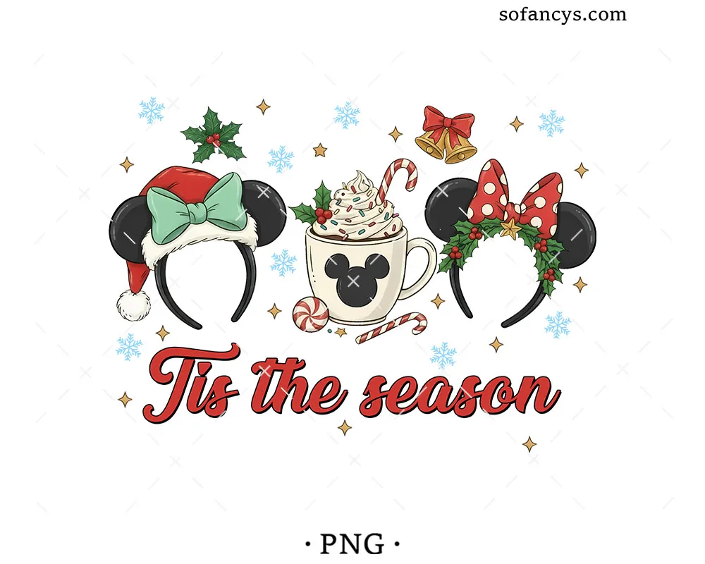 Christmas Mickey Ears PNG
