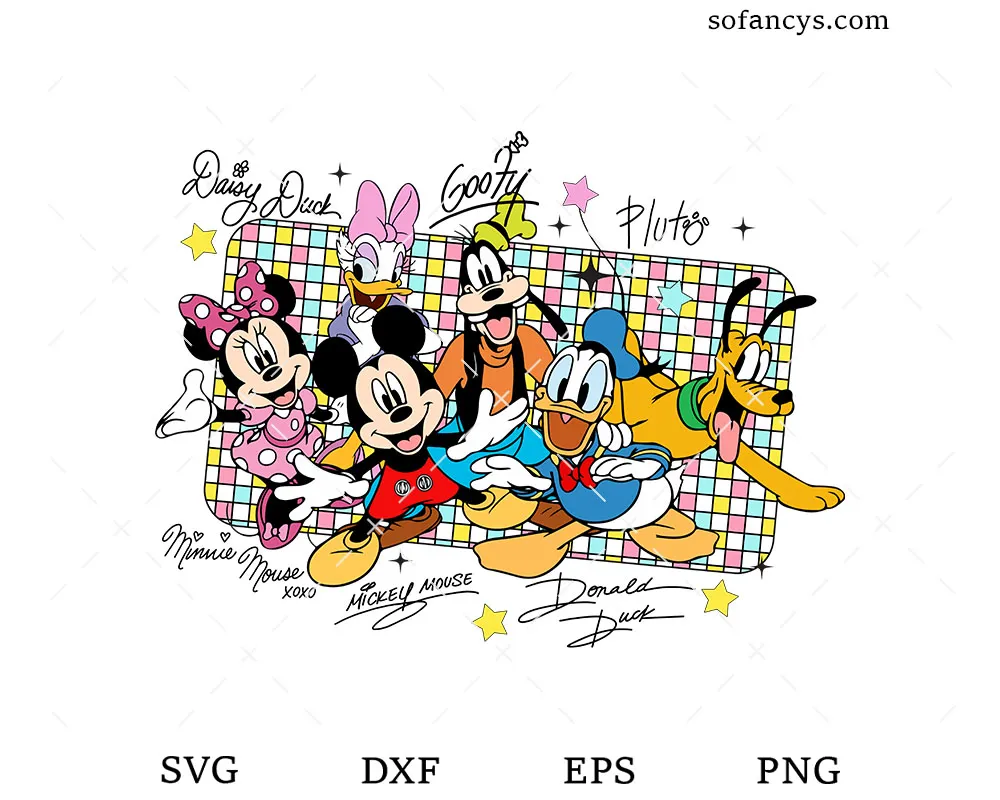 Classic Disney Friends SVG