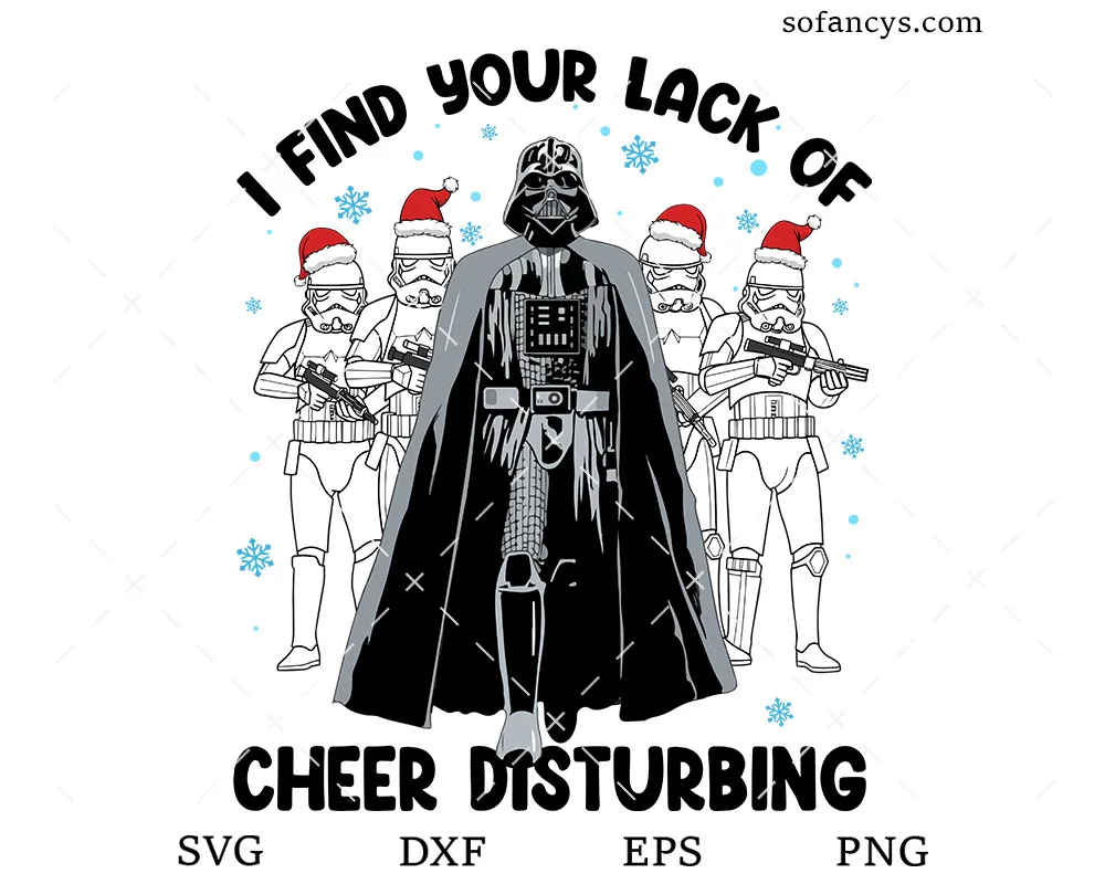 Darth Vader Christmas Squad SVG