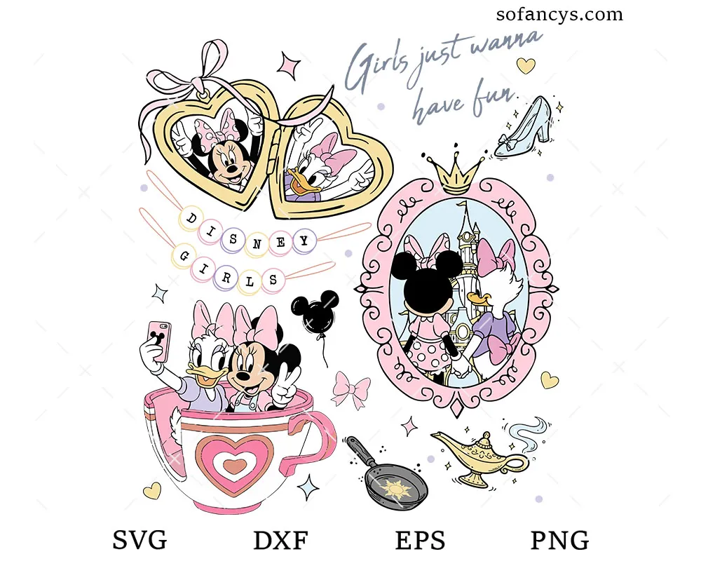 Disney Girls Besties SVG