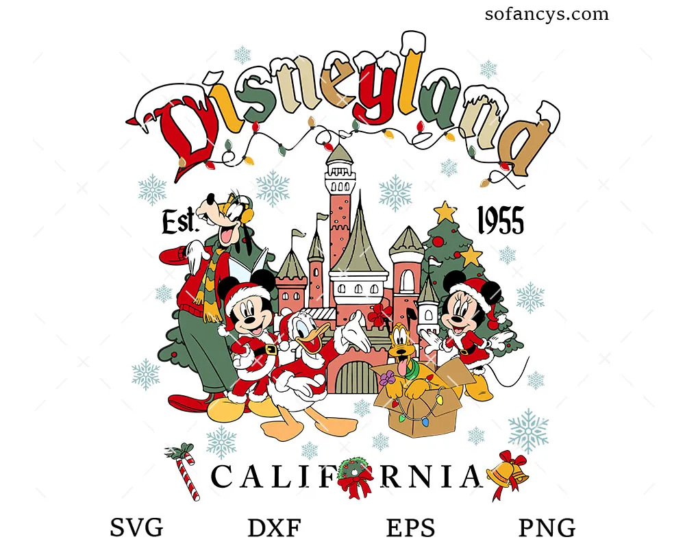 Disneyland Christmas Magic SVG