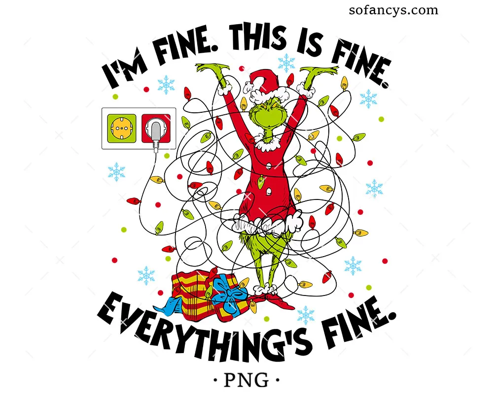 Grinch Christmas Chaos PNG