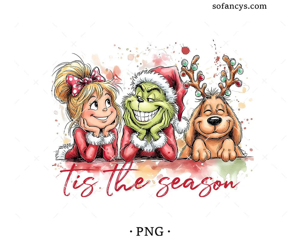 Grinch Holiday Friends PNG