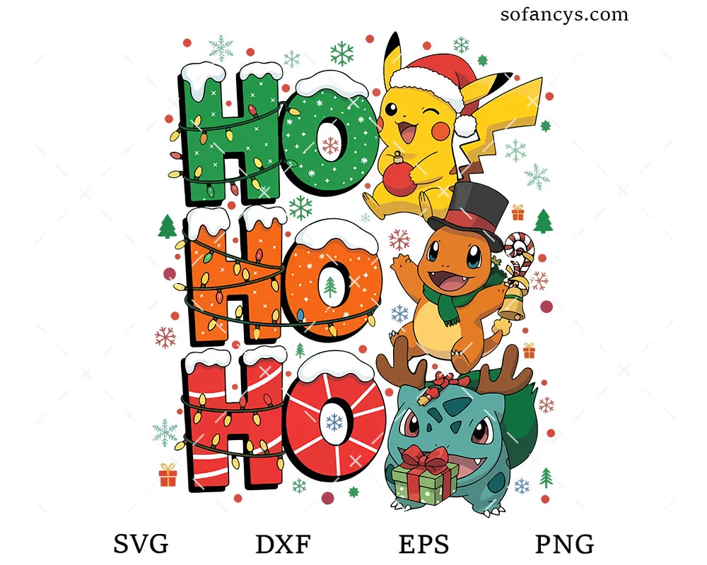 Ho Ho Ho Pokemon SVG