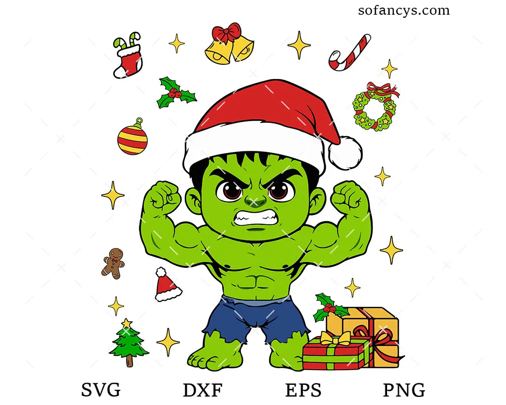 Hulk Christmas SVG