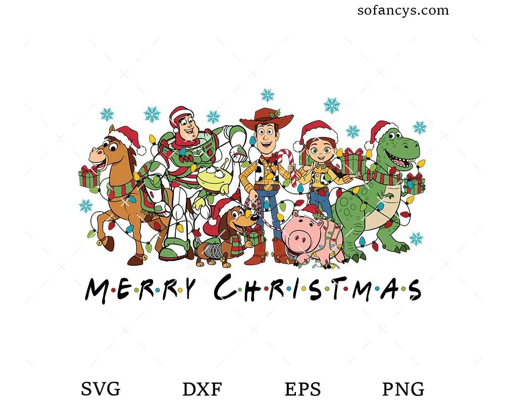 Pixar Holiday Friends SVG