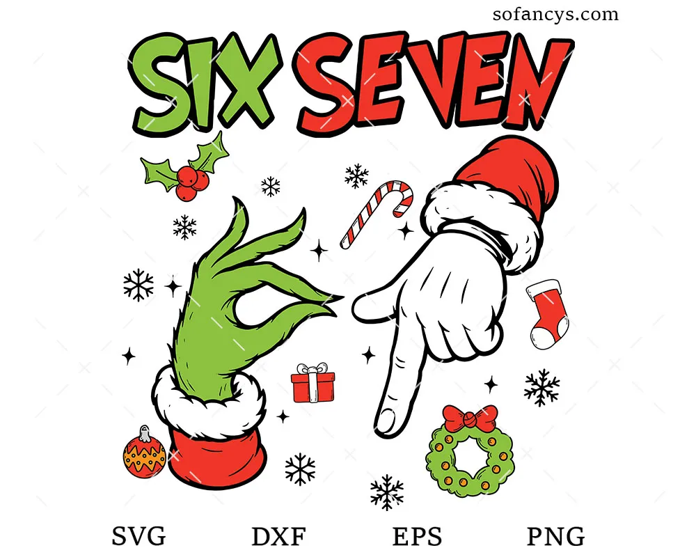 Six Seven Christmas SVG