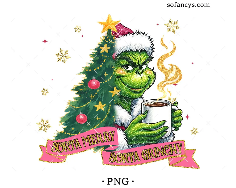 Sorta Merry Sorta Grinchy PNG
